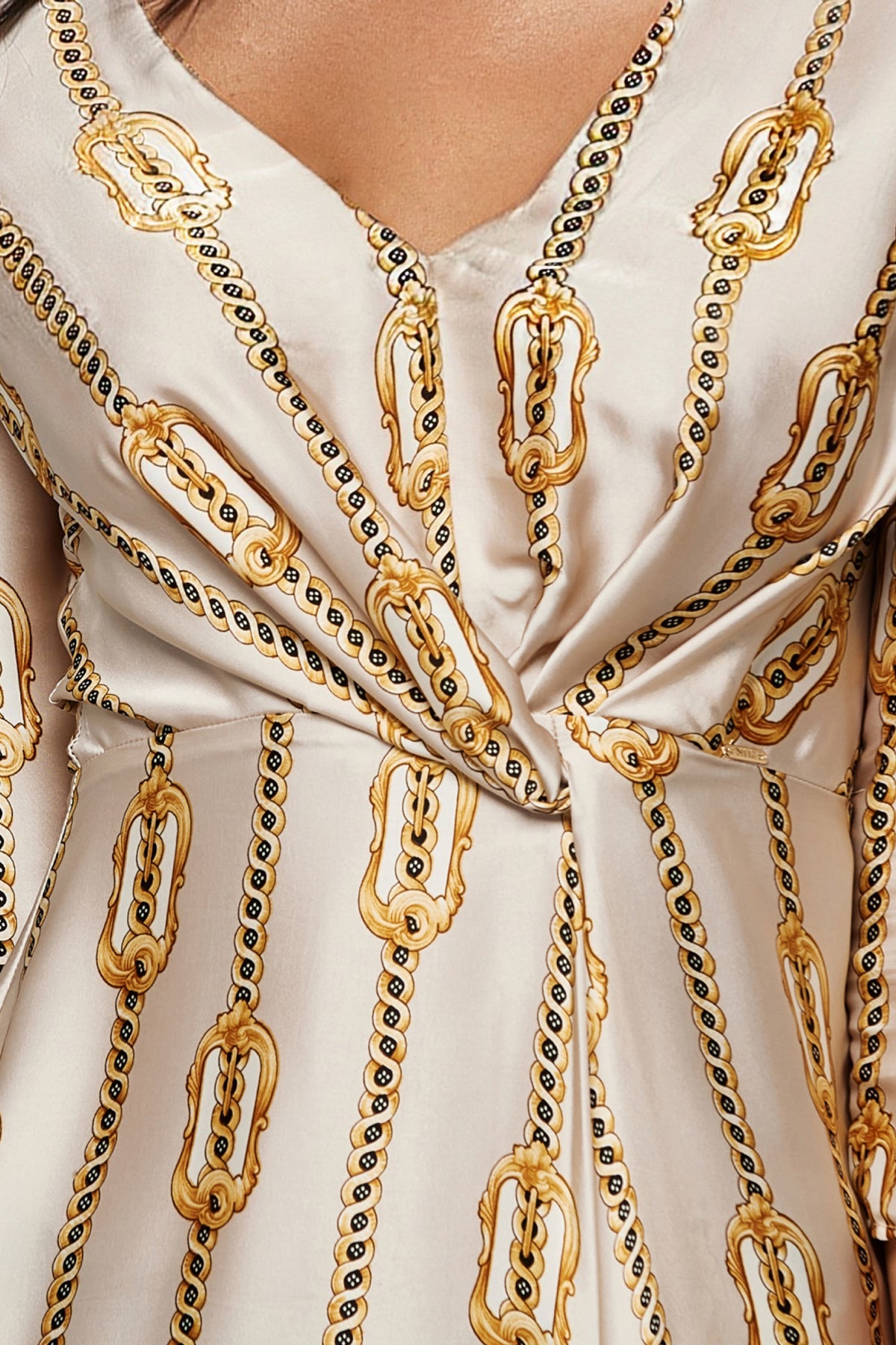 Anitas Forever Yours Silk Dress - Golden Chains