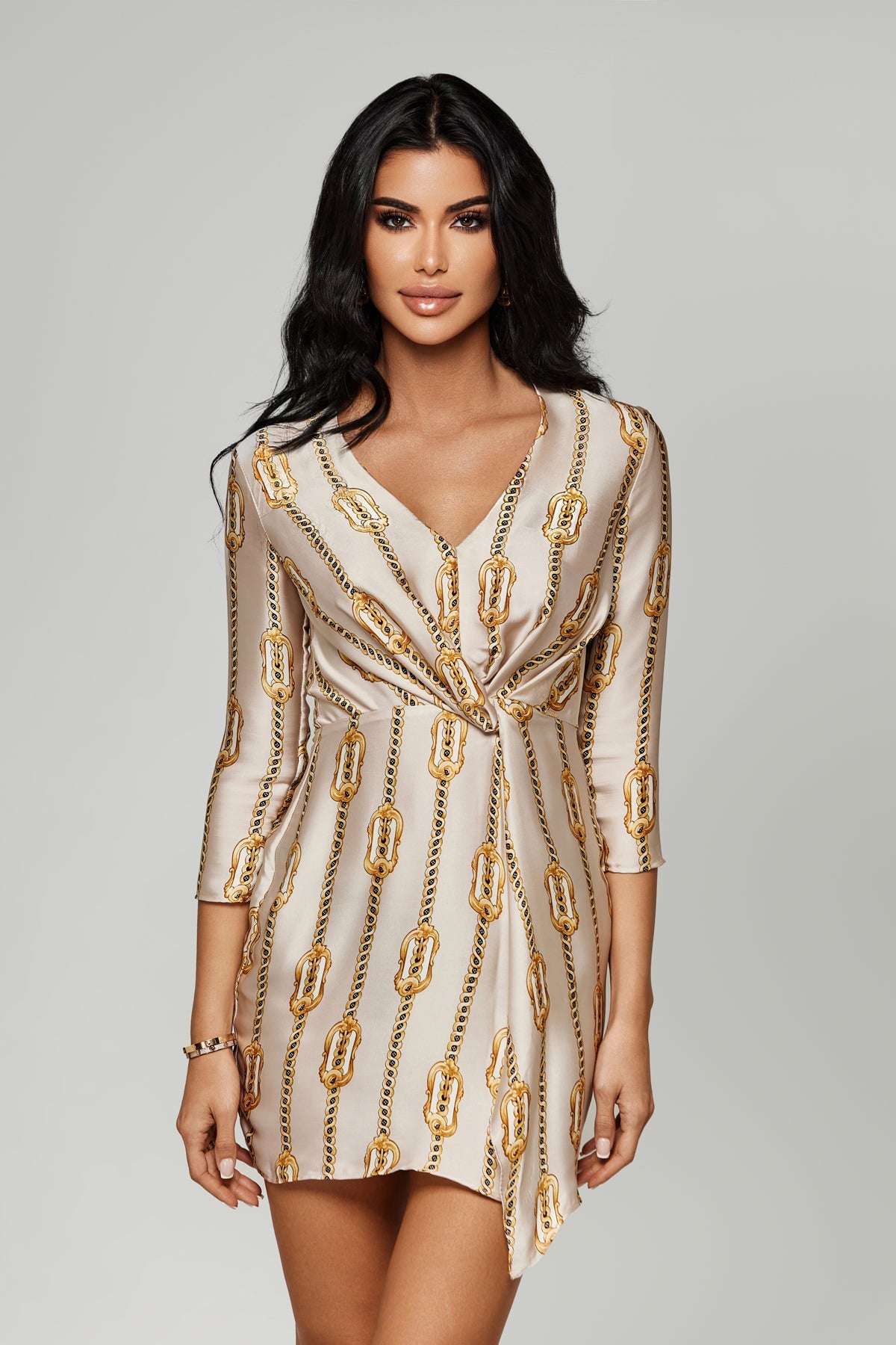 Anitas Forever Yours Silk Dress - Golden Chains