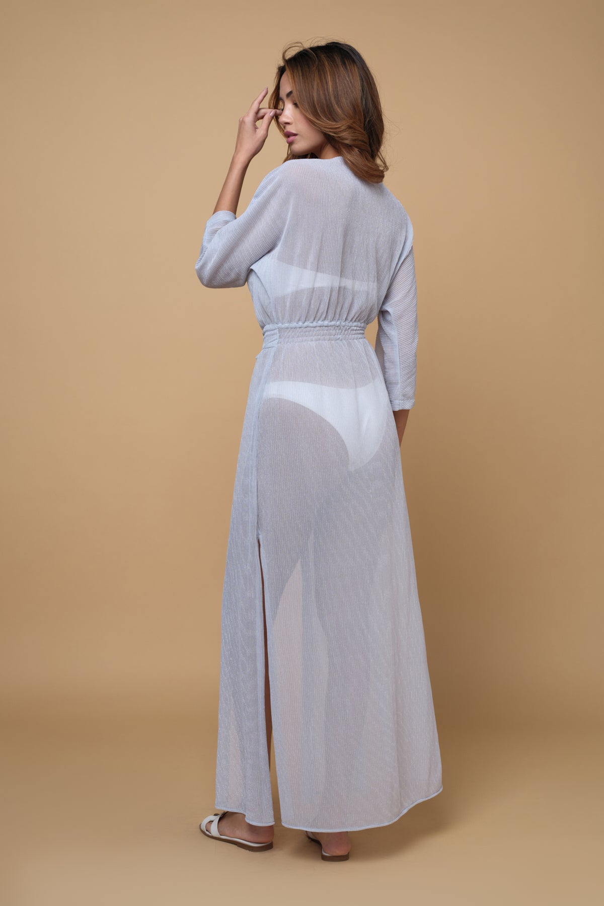Goddess Cover Up Long - Silver