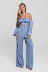 Mykonos - Blue Trousers Set