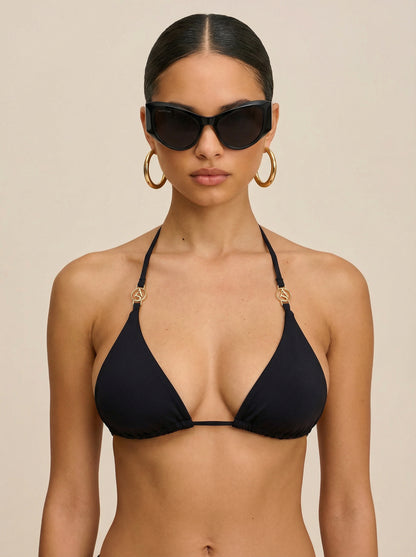 Basic Beach Bikini Top - Black