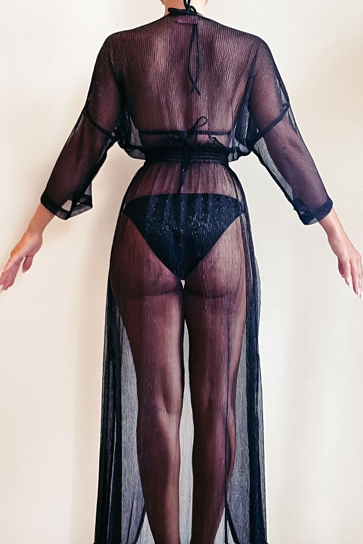 Anitas Goddess Cover Up Long - Black