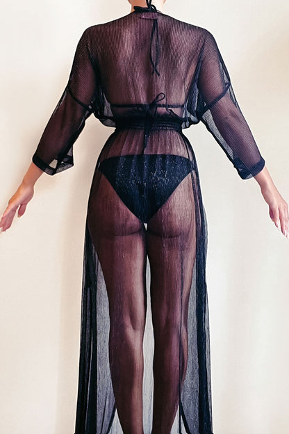 Anitas Goddess Cover Up Long - Black