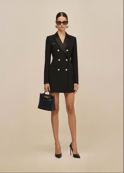 Confidence Blazer Dress - Black