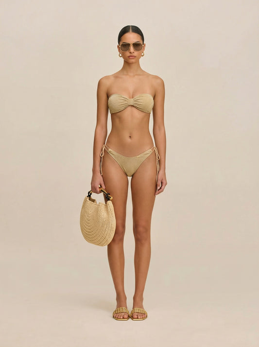 Dare to Shine - Golden Bikini Top