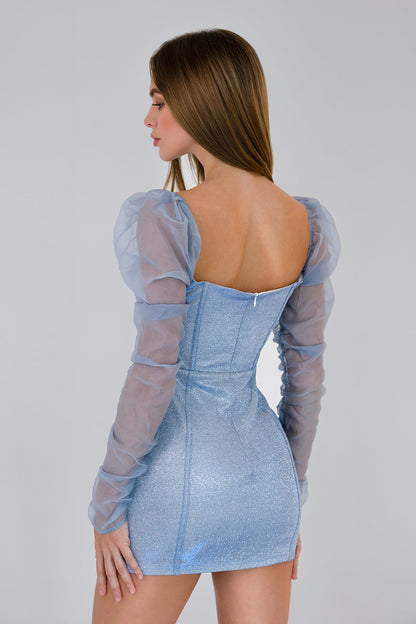 Anitas Elixir Dress - Light Blue Sparkle