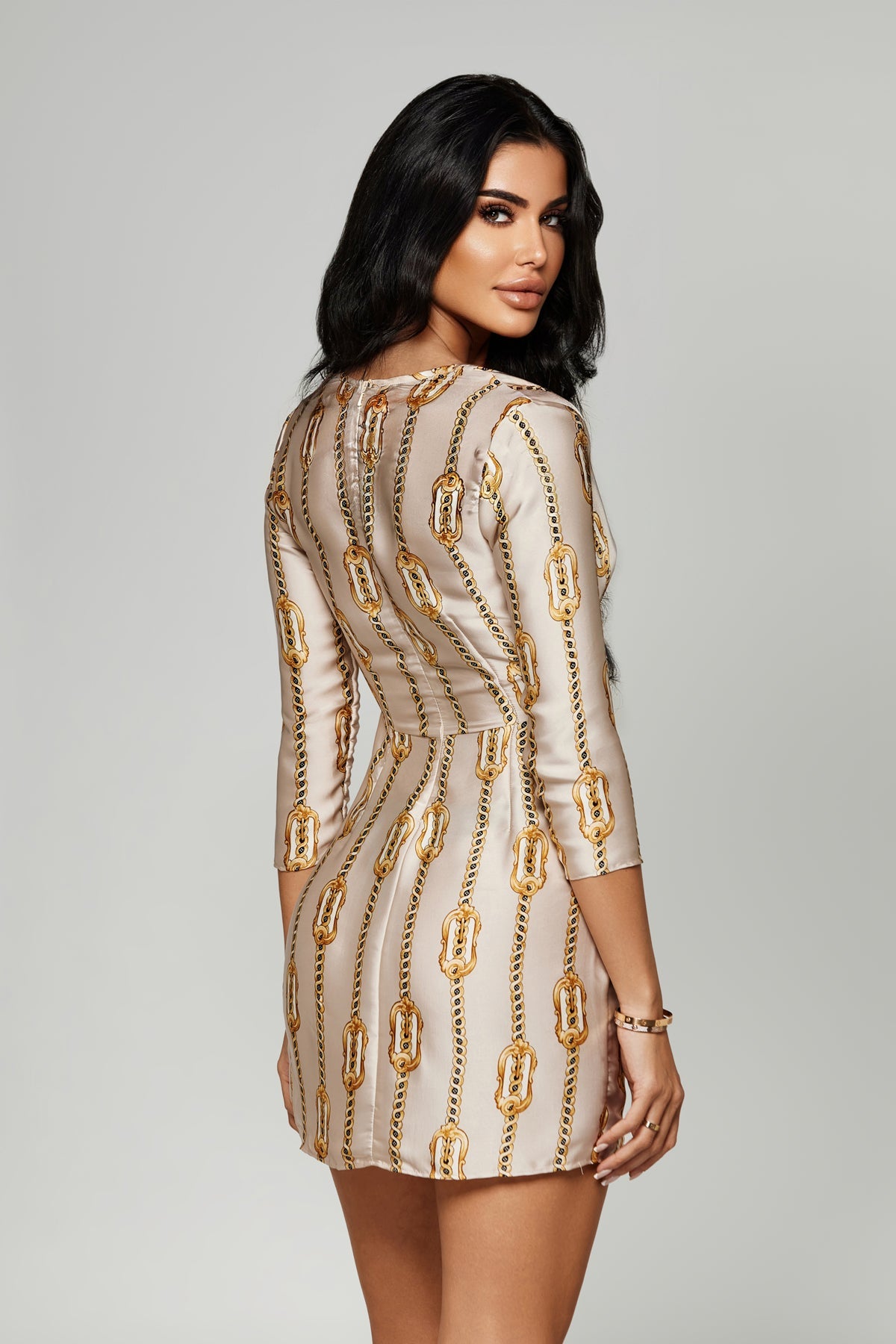 Anitas Forever Yours Silk Dress - Golden Chains