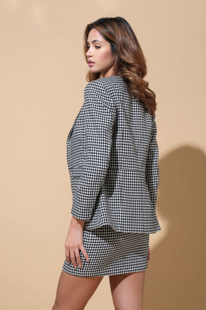 Anitas Business Talk Blazer - Houndstooth