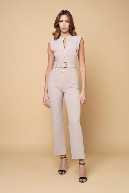 Anitas Dealmaker Jumpsuit - Beige
