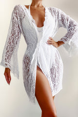 Bianca White Lace Cover Up