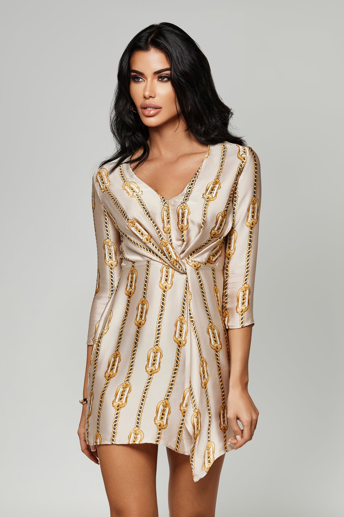 Forever Yours Silk Dress - Golden Chains