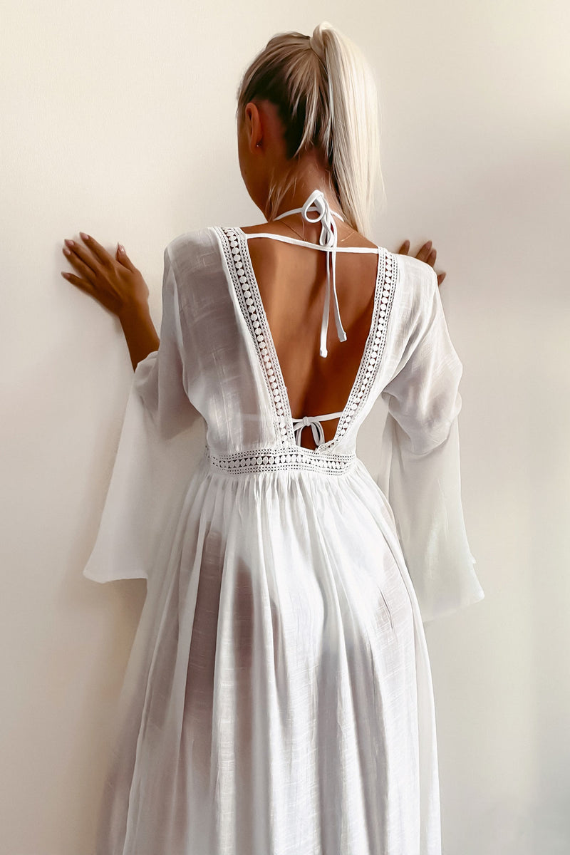Jessica Long White Cover Up