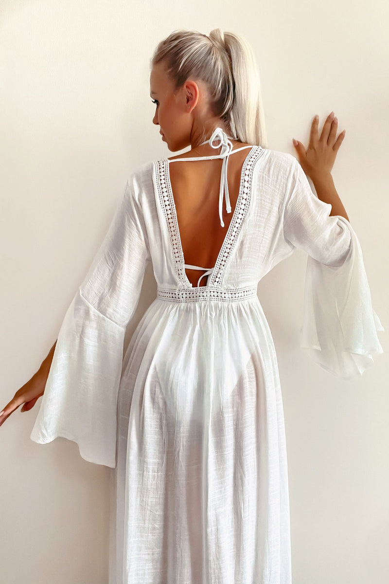 Jessica Long White Cover Up