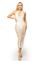 Miley Knitted White Dress