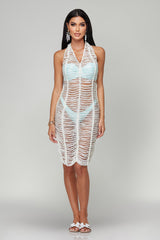 Miley Knitted White Dress