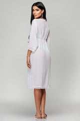 Nina White Long Cover Up