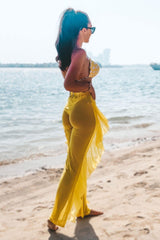 Beach Mesh Pants Yellow